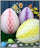 Honeycomb tissue Easter egg decorations