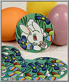 White Easter Bunny Disc Die-Cuts USA