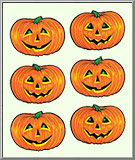 Large Jack-O-Lantern Pumpkin cutouts