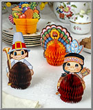 Thanksgiving Playmates mini centerpiece decorations