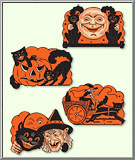 Halloween Night cutouts set of 4 designs