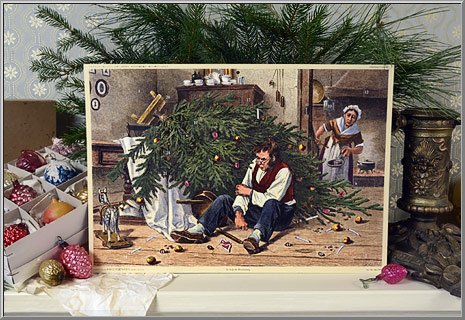 'Papa's Christmas Tree Mishap' Advent Calendar from Germany