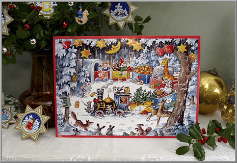 'Santa's Christmas Toy Train' Christmas Advent Calendar from Germany