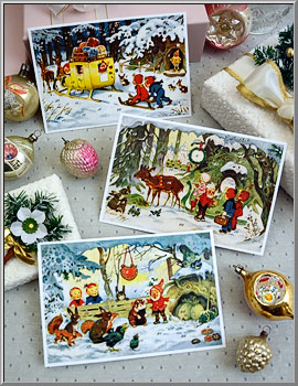 Gnomes & Friends Advent Calendar Christmas Cards from Germany