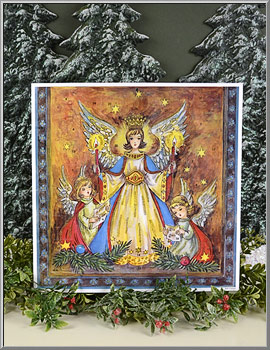 'Holy Advent Angel Trio' Christmas Advent Calendar from Germany