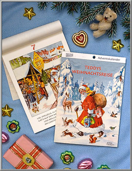 Advent Calendar Booklet 'Teddy's Christmas Trip'
