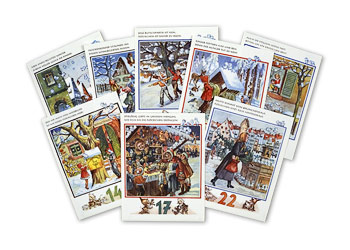 Winter Snowflakes Advent calendar