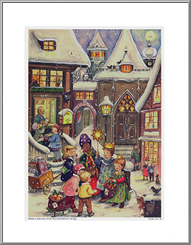 'Kiddie Christmas Carolers' Advent Calendar from Germany