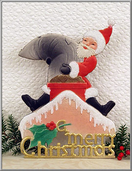 Vintage Santa Claus cardboard cutout Christmas decoration, made in Western Germany