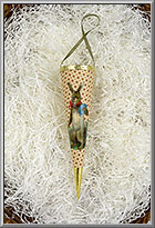 Victorian Easter Cornucopia - Rabbit with Blue Egg scrap
