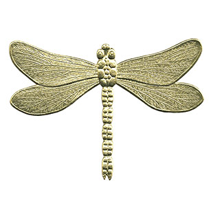 Large Flying Dragonfly - Gold Dresden ornament from Germany