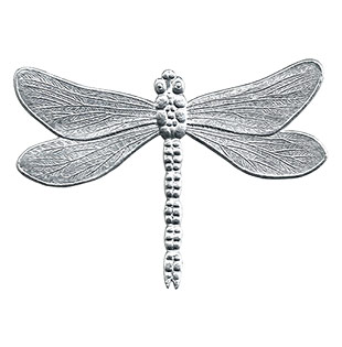 Large Flying Dragonfly - Silver Dresden ornament from Germany
