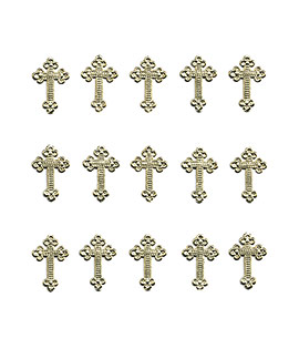 Holy Cross - Gold Dresden trim die-cuts from Germany