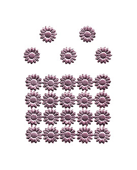 Marguerite Daisies - Pink Dresden trim die-cuts from Germany