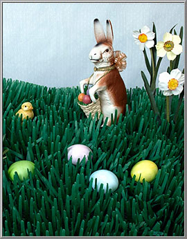 Tissue Paper Decorative Grass Mats for Spring Displays, made in the USA