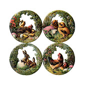 Antique Victorian Easter Animal Scenes chromolithograph scrap pictures from Germany