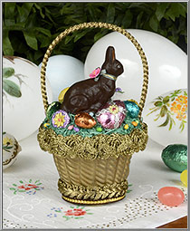 Nostalgic Victorian Easter Basket glass ornament from D. Blumchen