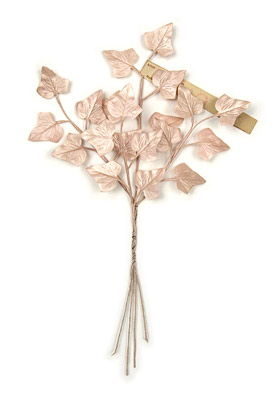 Pink Pearlized Ivy Leaf Spray made in USSR Occupied Germany