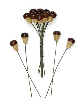Vintage 1930's Wee Brown Button Mushrooms made in Germany