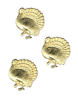 Thanksgiving Turkey Gold Dresdens from Germany