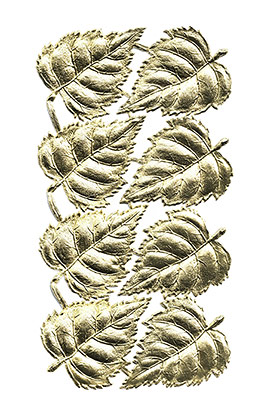 Birch Leaves Gold Dresden Leaf Die-Cuts from Germany