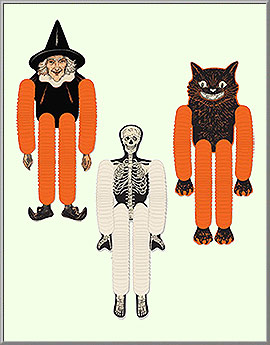 Halloween Friends Dancers - Witch, Cat and Skeleton