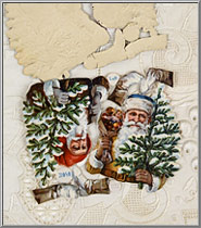Antique Littauer & Boysen Santa Claus chromolithograph scraps, printed in Germany