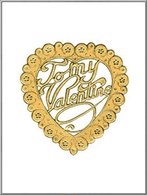 To My Valentine Heart paper foil die-cut