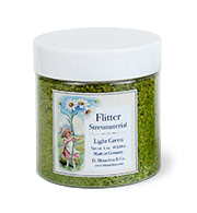 Light Green Grass Flitter straw flakes from Germany