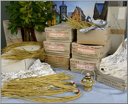 Bouillon Crinkle Wires from Germany for Antique Christmas Ornament Repair
