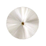 Spun glass white circle halo - 2-1/2" wide