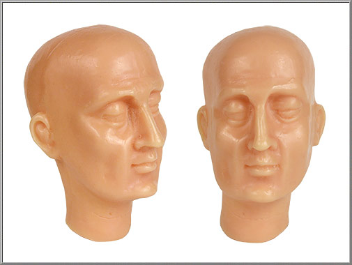 Exra-Large Adult Doll Wax Head from Germany