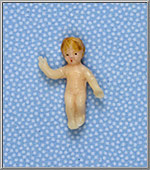 Vintage Mini Baby Jesus wax figure