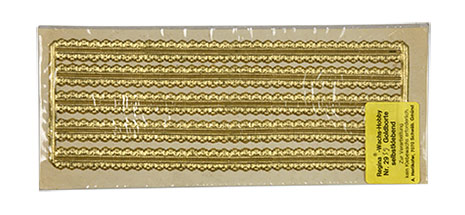 Wax Bas Relief Gold Edging Trims