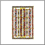 Victorian Flower Borders scrap relief Mamelok England