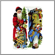 Generous Old St. Nicholas scrap pictures sheet EF Germany