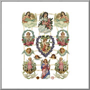 Loving Cherubs and Angels scrap pictures sheet EF Germany