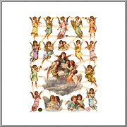 A Musicale of Angels scrap relief sheet EF Germany