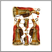 Victorian St. Nicholas scrap pictures sheet EF Germany